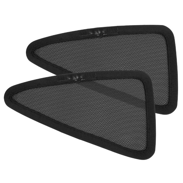 Unique Bargains 2 Pcs Glass Shade Cover Triangular Window Sun Shade Net Cover For Tesla Model X