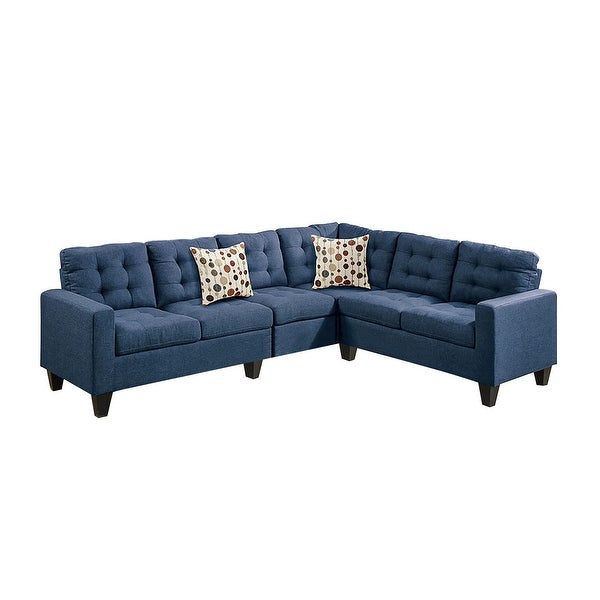 4 Piece Sectional Sofa with Pillows