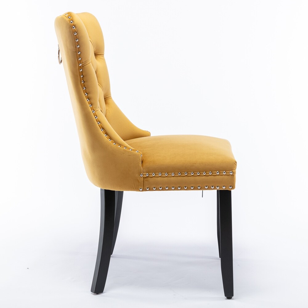 High end Tufted Velvet Upholstered Dining Chair