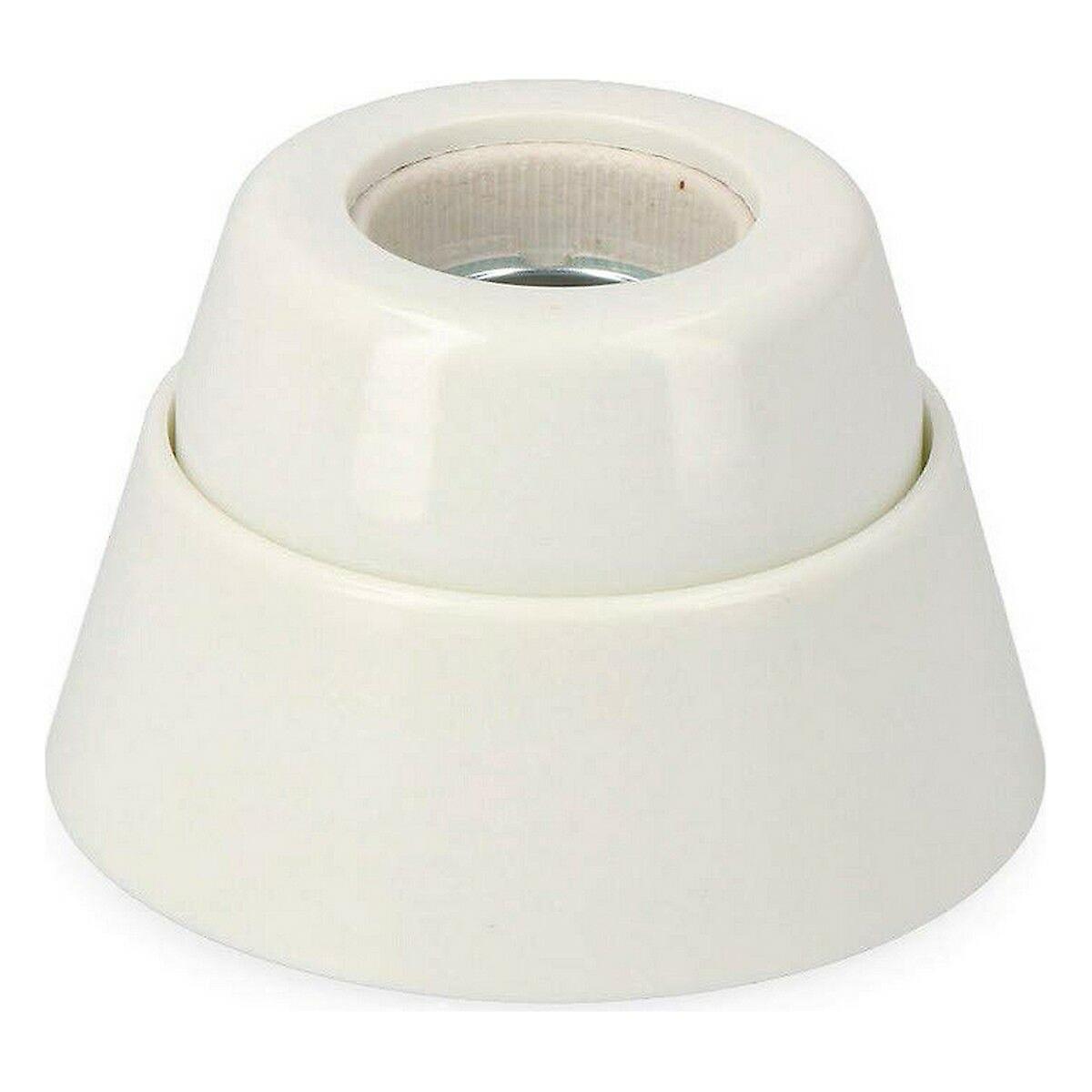 Lamp holder EDM Porcelain White 250 V