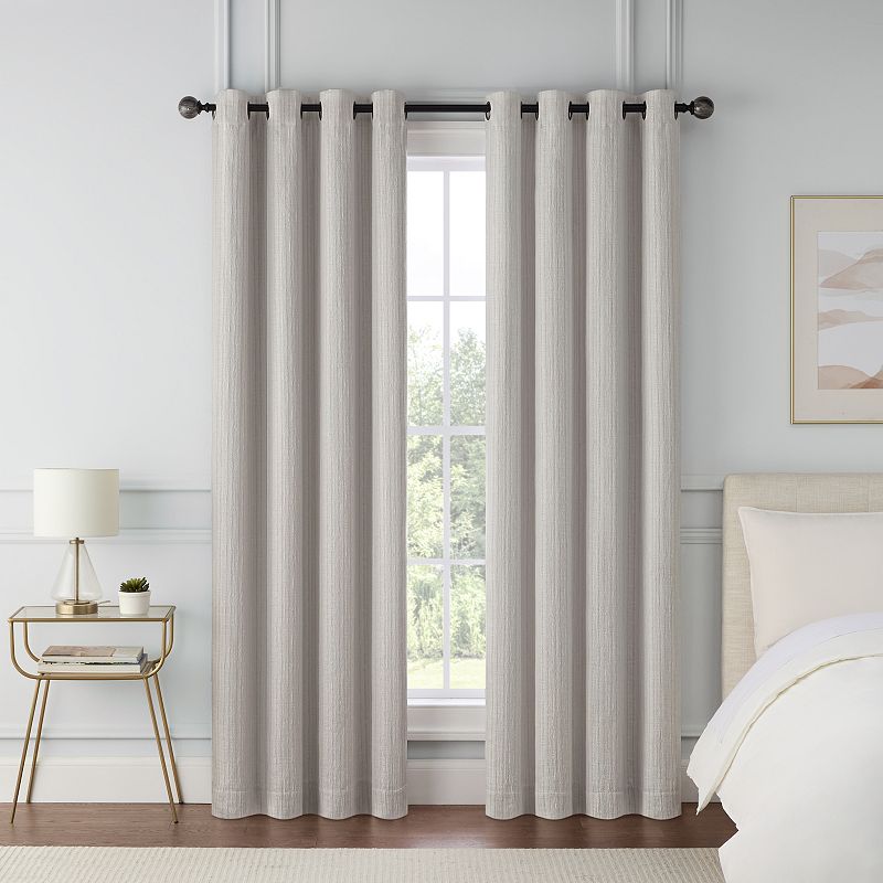 eclipse Magnitech Stratton 100% Blackout 2-Window Curtain Panels