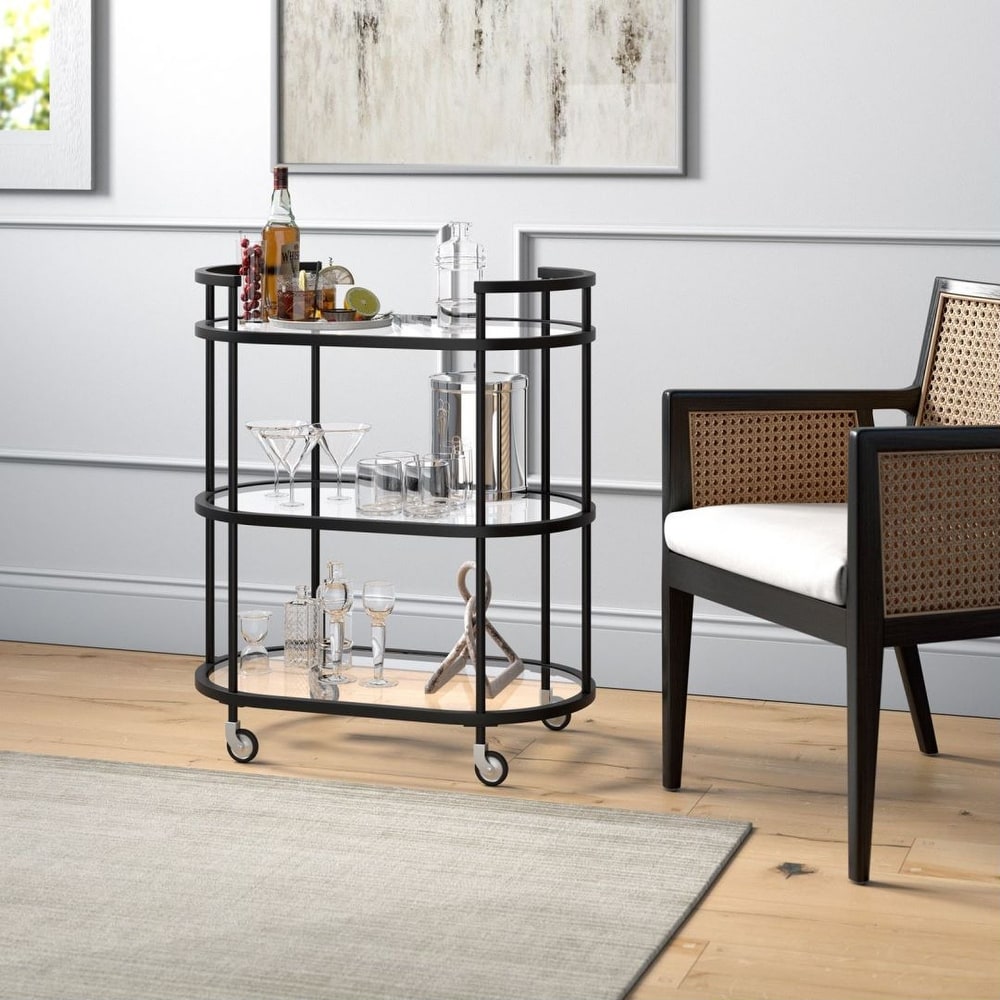 Steel Modern Bar Cart