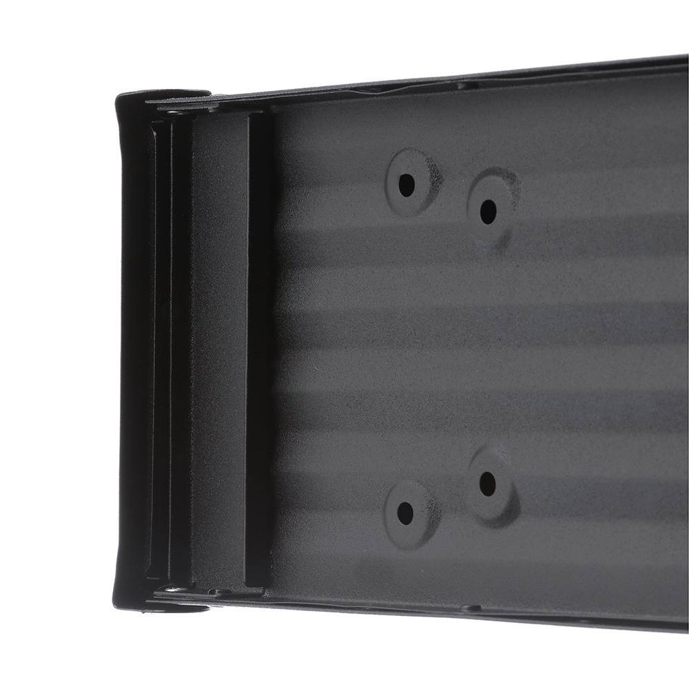 Architectural Mailboxes Admiral Textured Black Medium Aluminum Post Mount Mailbox ADM11BAM