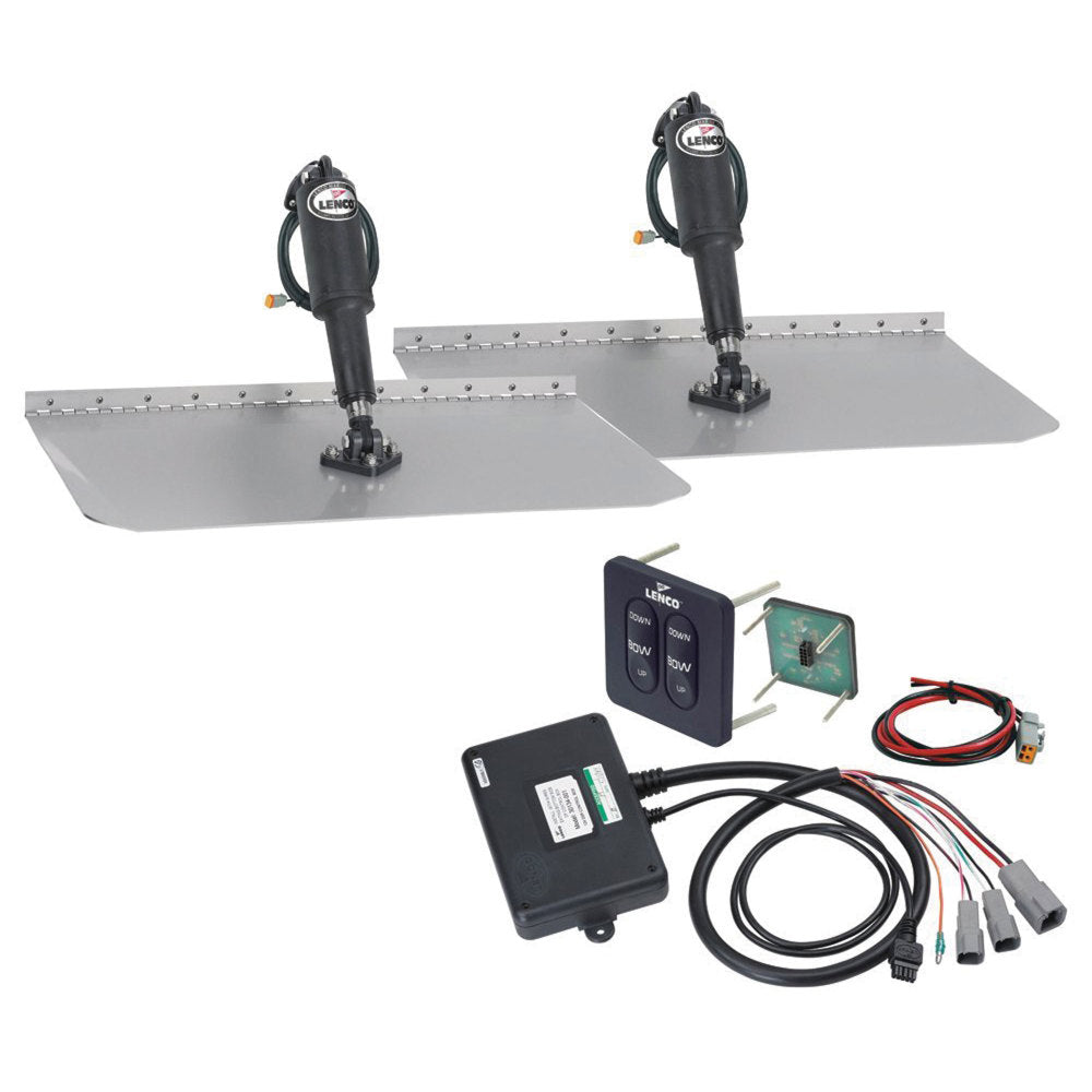 Lenco Marine 15105-102 Standard Trim Tab Kit with Standard Integrated Switch - 12