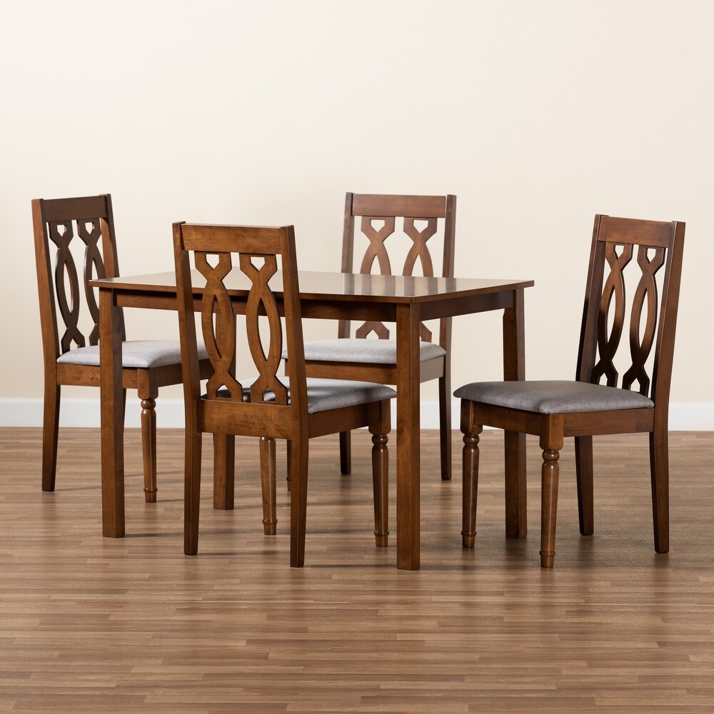 Cherese Modern and Contemporary 5 Piece Wood Dining Set