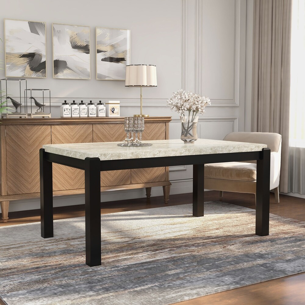 Furniture of America Koby Contemporary Walnut 64 inch Wood Dining Table