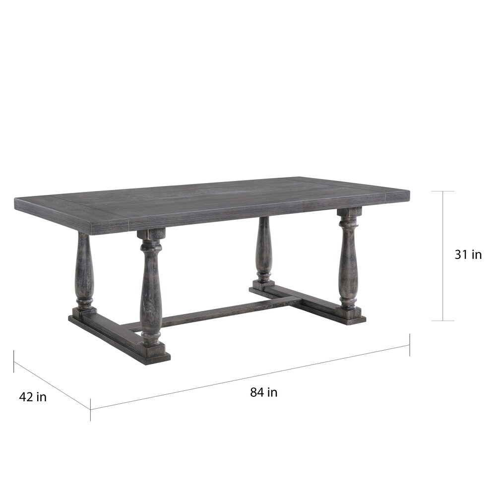 The Gray Barn Martell Weathered Grey Oak Dining Table