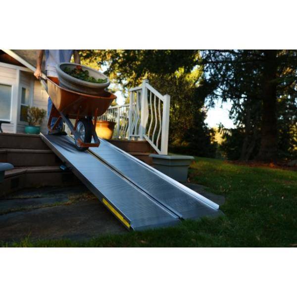 EZ-ACCESS TRAVERSE 8 ft. Singlefold Aluminum Loading Ramp TRAVERSE SF08