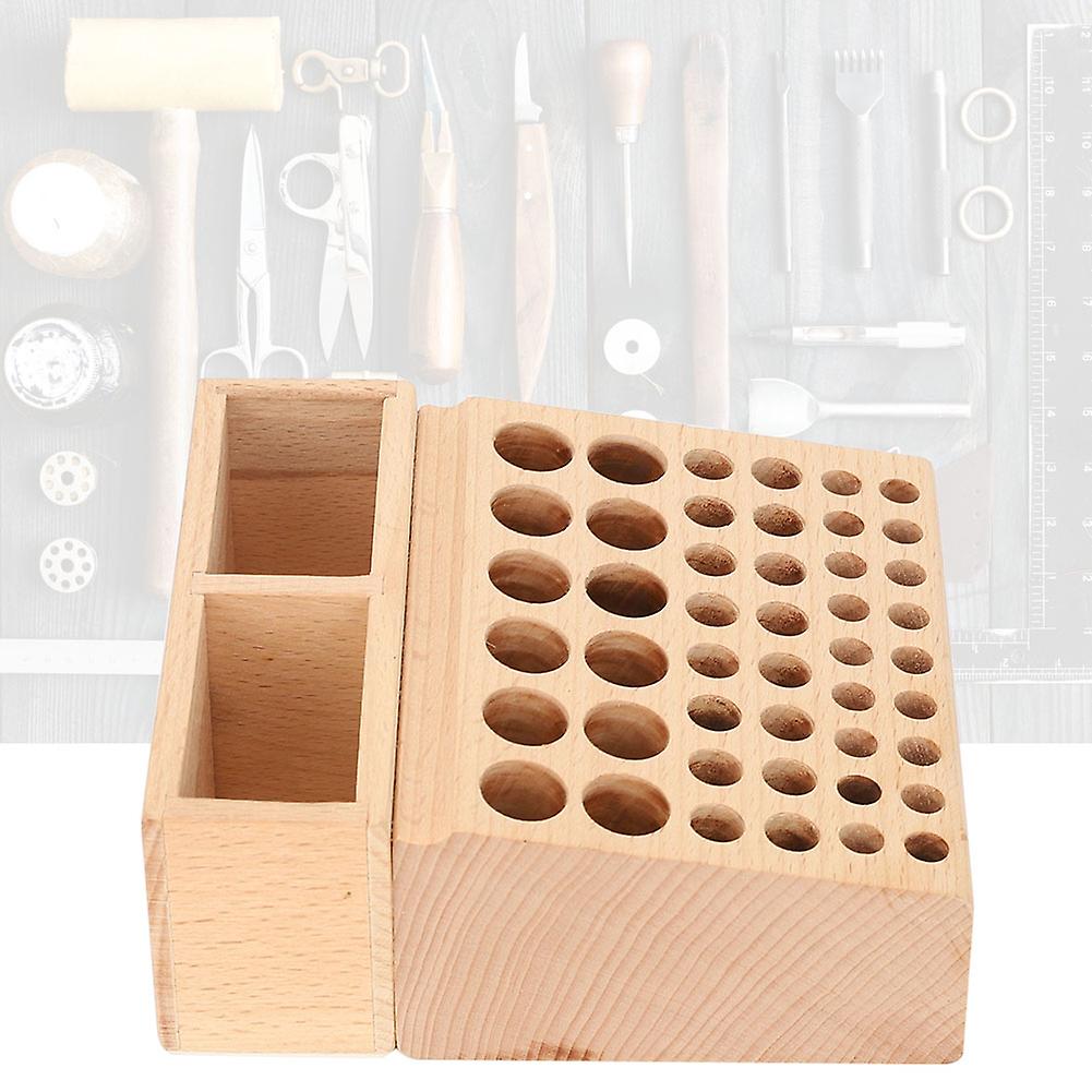 48 Holes Storage Rack Leather Craft Tool Holder Box Leather Diy Tool Holder Case <br>48 Holes Rack