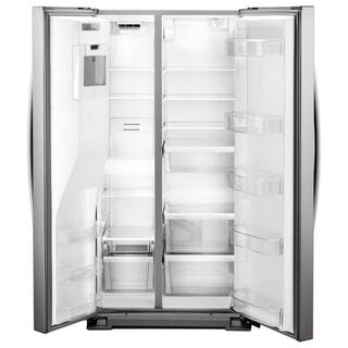 Whirlpool 20.6 cu. ft. Side By Side Refrigerator in Fingerprint Resistant Stainless Steel Counter Depth WRS571CIHZ