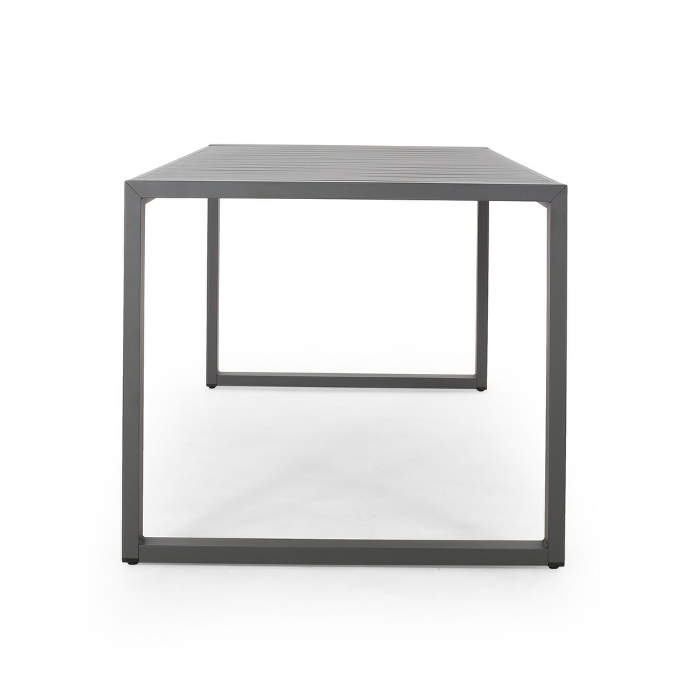 Navan Modern Aluminum Outdoor Dining Table by Christopher Knight Home   70.00\