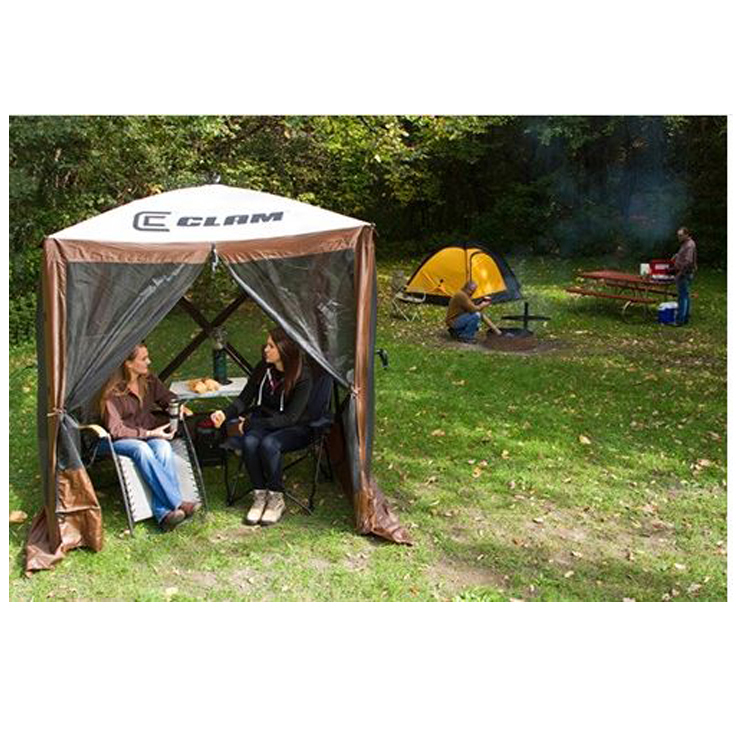 Clam QuickSet Traveler Screen Shelter  Brown  Brown 72in x 72in