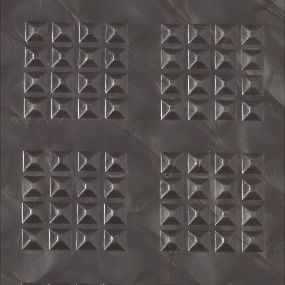 Norsk Multi-Purpose 18.3 in. x 18.3 in. Metallic Graphite PVC Garage Flooring Tile with Raised Diamond Pattern (6-Pieces) NSMPRD6MG