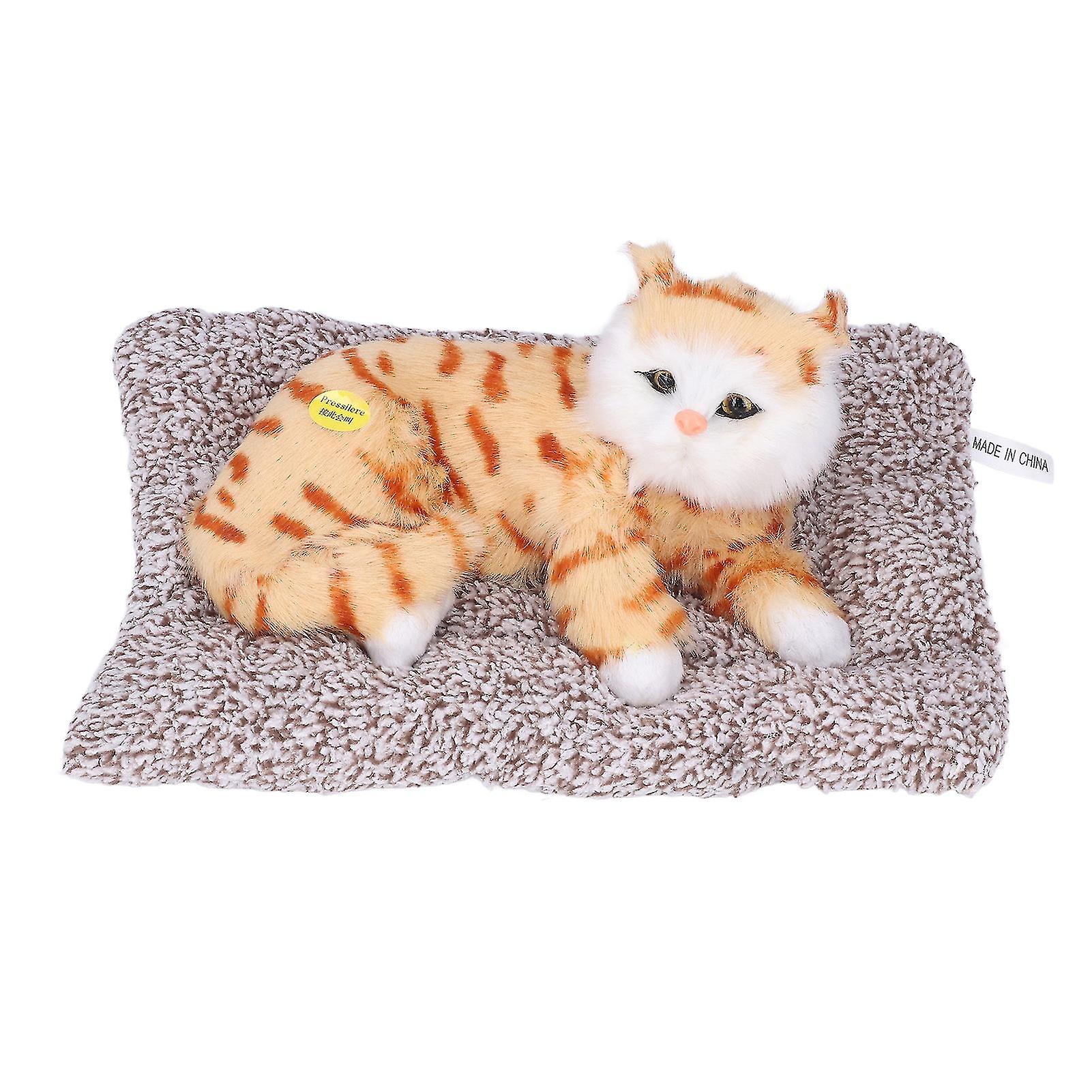 Toy Cat，Cat Ornament Simulation Design Plush Cat Simulation Cat Optimized for Excellence