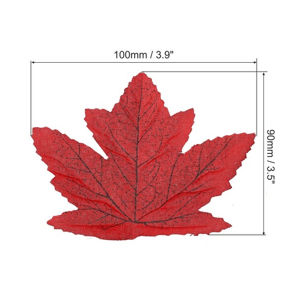 Fake Fall Leaves，200 Pack Artificial Maple Leaves