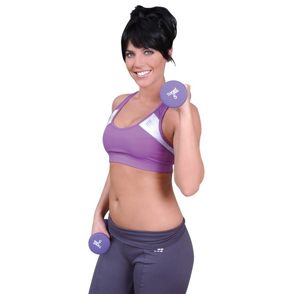 Tone Fitness SDNHS TN020 Hourglass Neoprene Dumbbe...