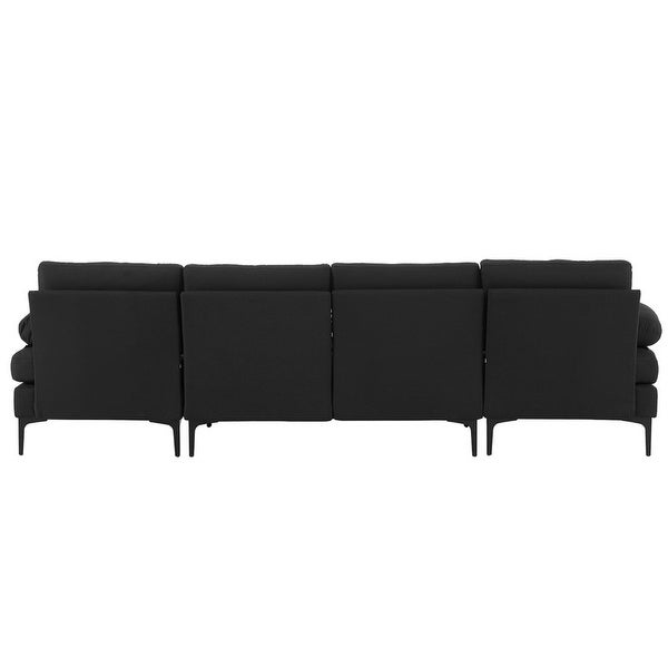 110'' 4-Seat U-Shaped Upholstered Sectional Sofa