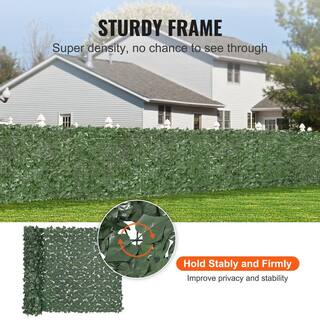 VEVOR Ivy Privacy Fence 59 x 98 in. Artificial Green Wall Screen Greenery Ivy Fence Faux Hedges Vine Leaf Decoration WLSRZ59X981PCY2MOV0