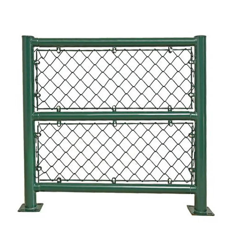 China manufactures supply hot dipped pvc  9gauge 6 Diamond Wire chain link fence