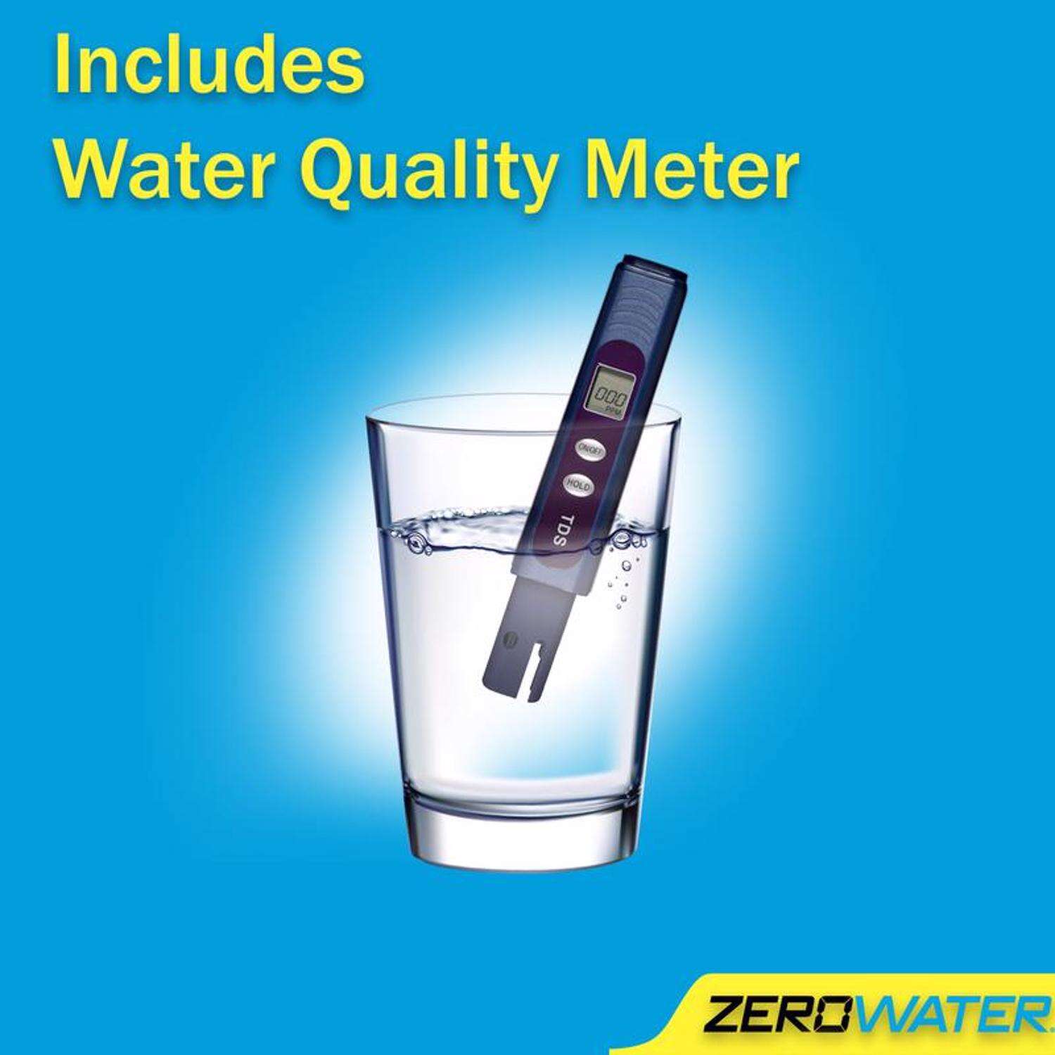 ZeroWater Ready-Pour 30 cups Blue Water Filtration Dispenser