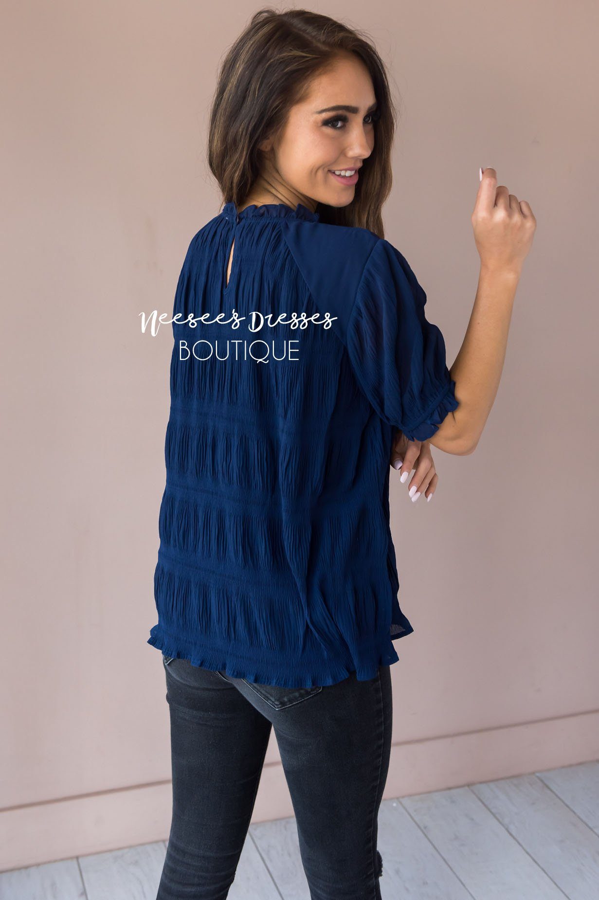 Right Direction Modest Blouse