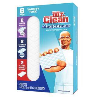 Mr. Clean Magic Erasers Multi-Purpose Cleaning Sponge (6-Count) 003700069523