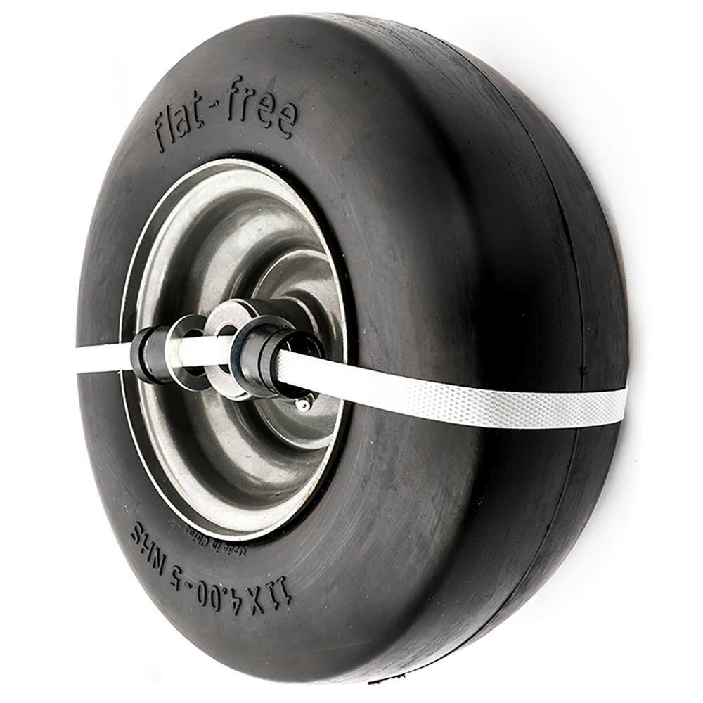 Arnold 11 in. x 4 in. Universal Flat Free Zero Turn Front Wheel Assembly with Smooth Tread 490-325-0031