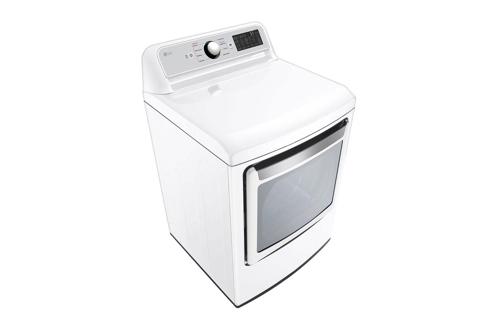 Lg DLE7400WE 7.3 Cu. Ft. Ultra Large Capacity Smart Wi-Fi Enabled Rear Control Electric Dryer With Easyload™ Door