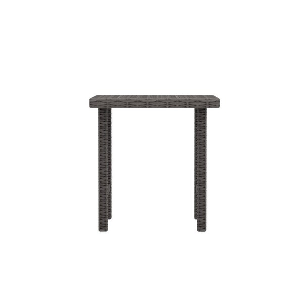 Polytrends Merrick Wicker Rattan Table (Set of 2)