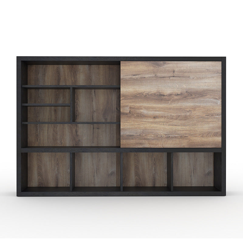 DAXTON Display Unit 2.4M - Warm Oak & Black