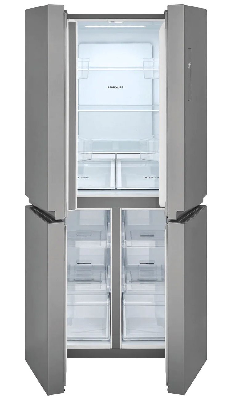 Frigidaire 17.4 Cu. Ft. Brushed Steel 4 Door Refrigerator