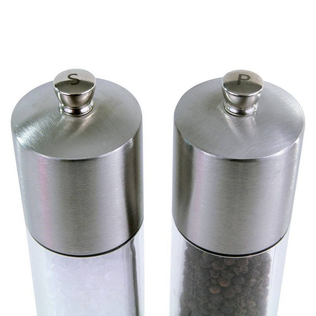 Stainless Steel Salt And Pepper Mill Set