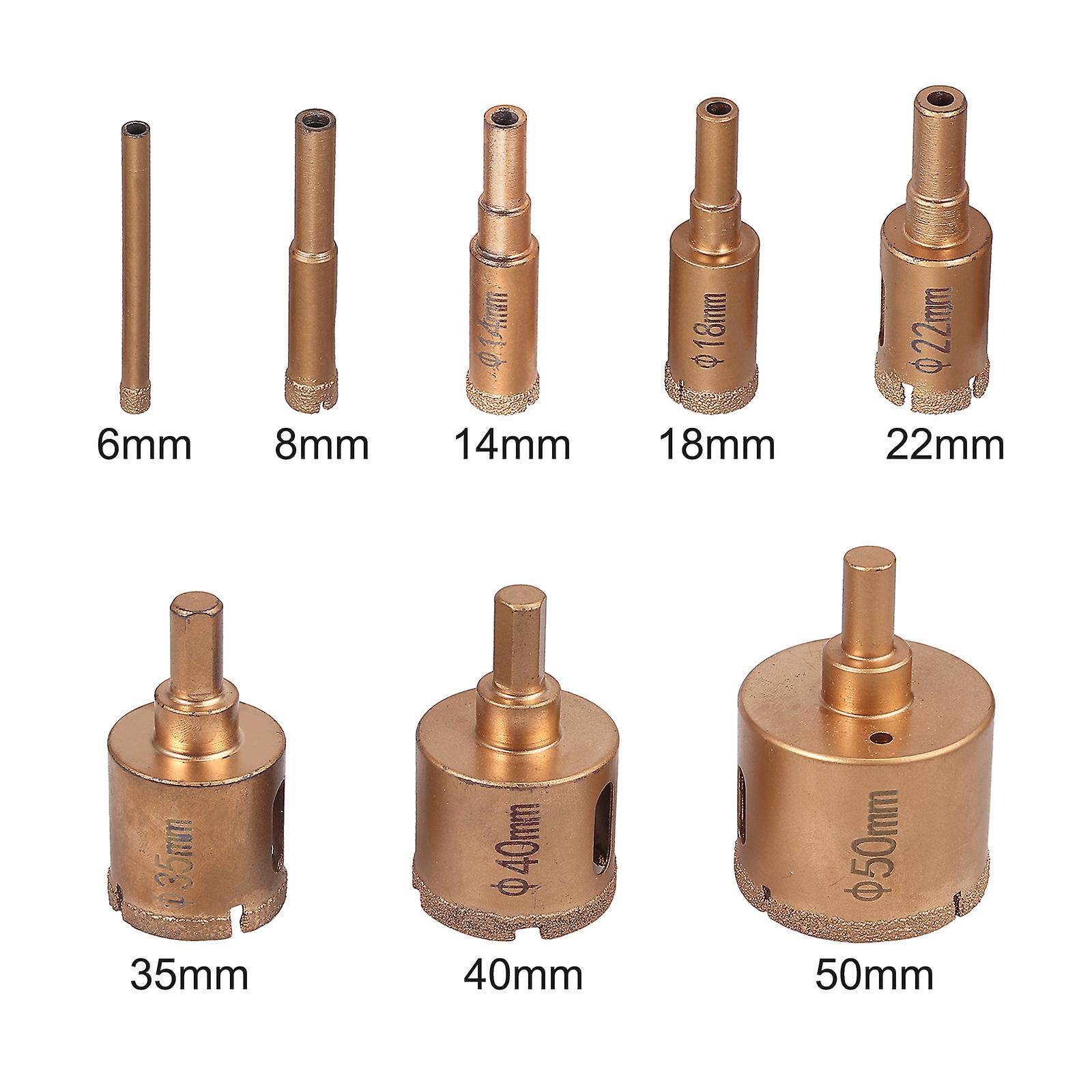 8  Forets Diamants Humide/sche De 6  50mm Pour Percer Les Carreaux Le Marbre