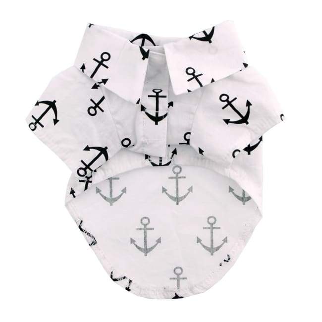Doggie Design Anchors Aweigh Hawaiian Camp Shirt andndash; Pet Empire and Supplies