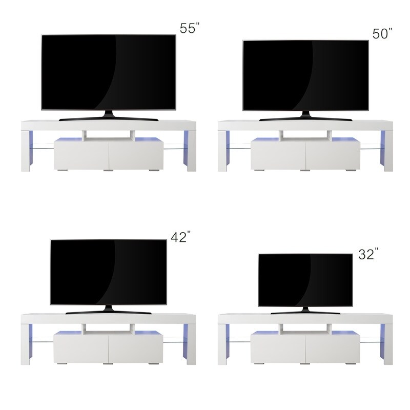 Modern 20 Colors LED TV Stand  Remote Control