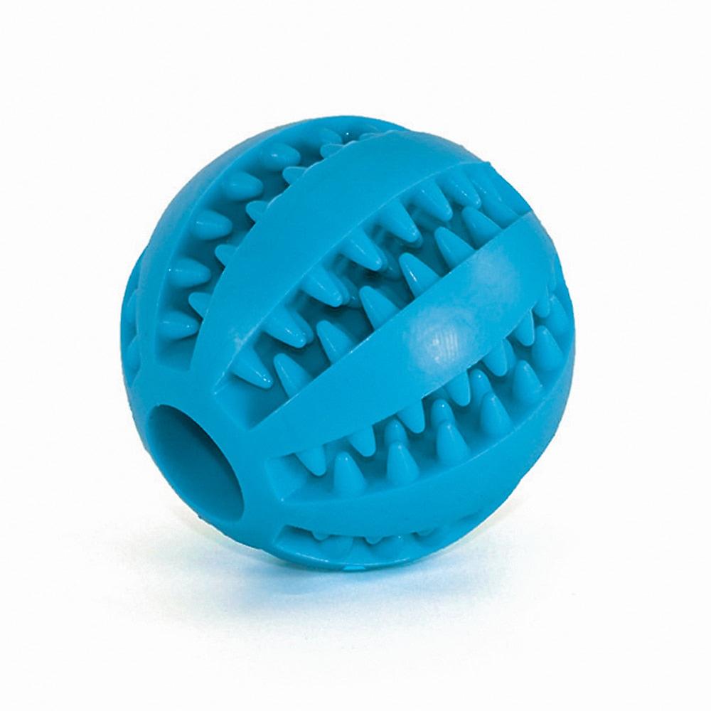 Interactive rubber dog food ball