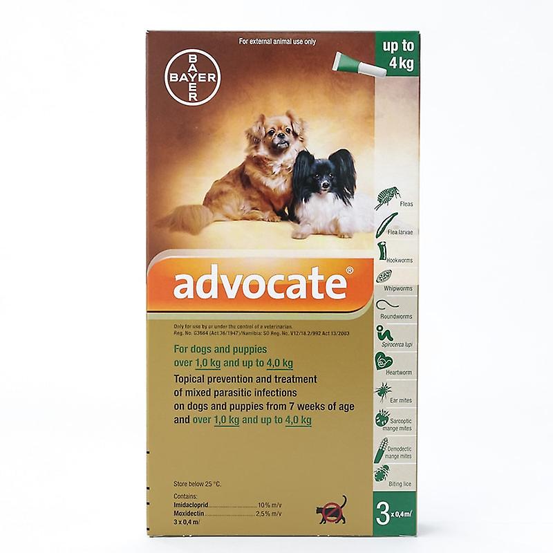 Advocate For Dogs And Puppies Below 4kg (8.8 Lbs)， 3 Pack