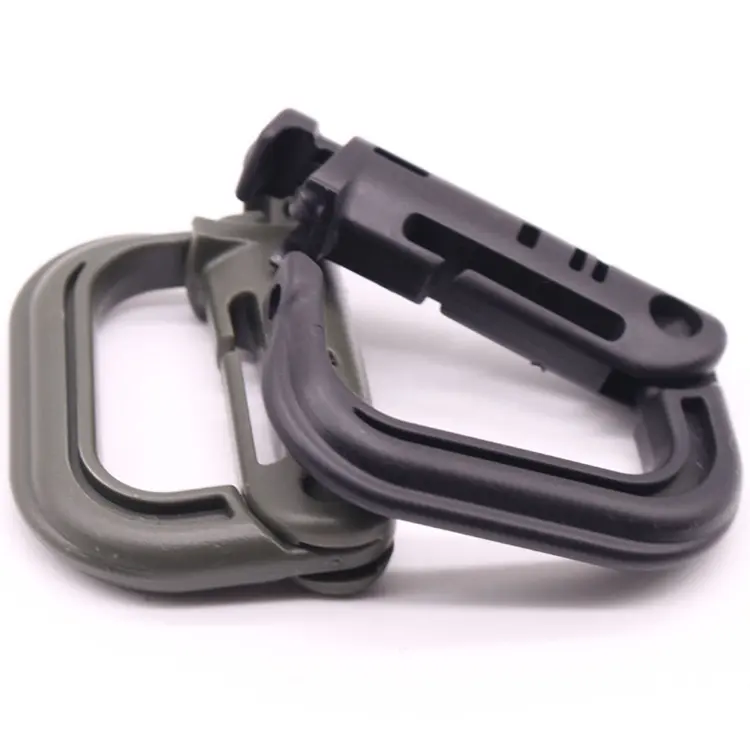 Carabiner Hook Molle D Ring Lock Plastic Clip Snap Buckle Outdoor Camping Hiking Tactical Backpack Bag Accessories