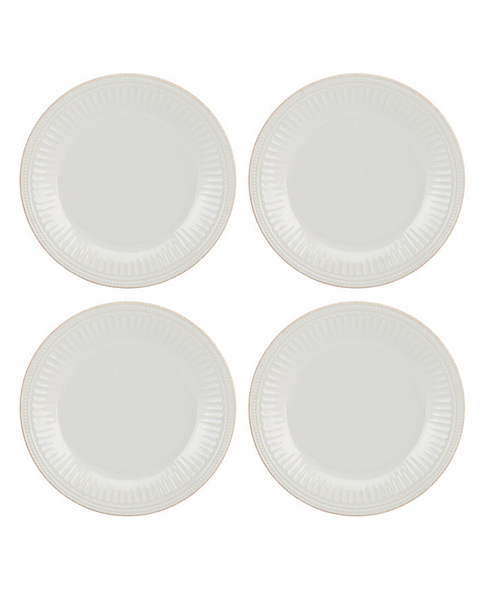 Lenox French Perle Groove Dinner Plates Set Of 4