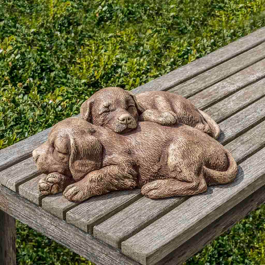 Campania International Nap Time Puppies Statue