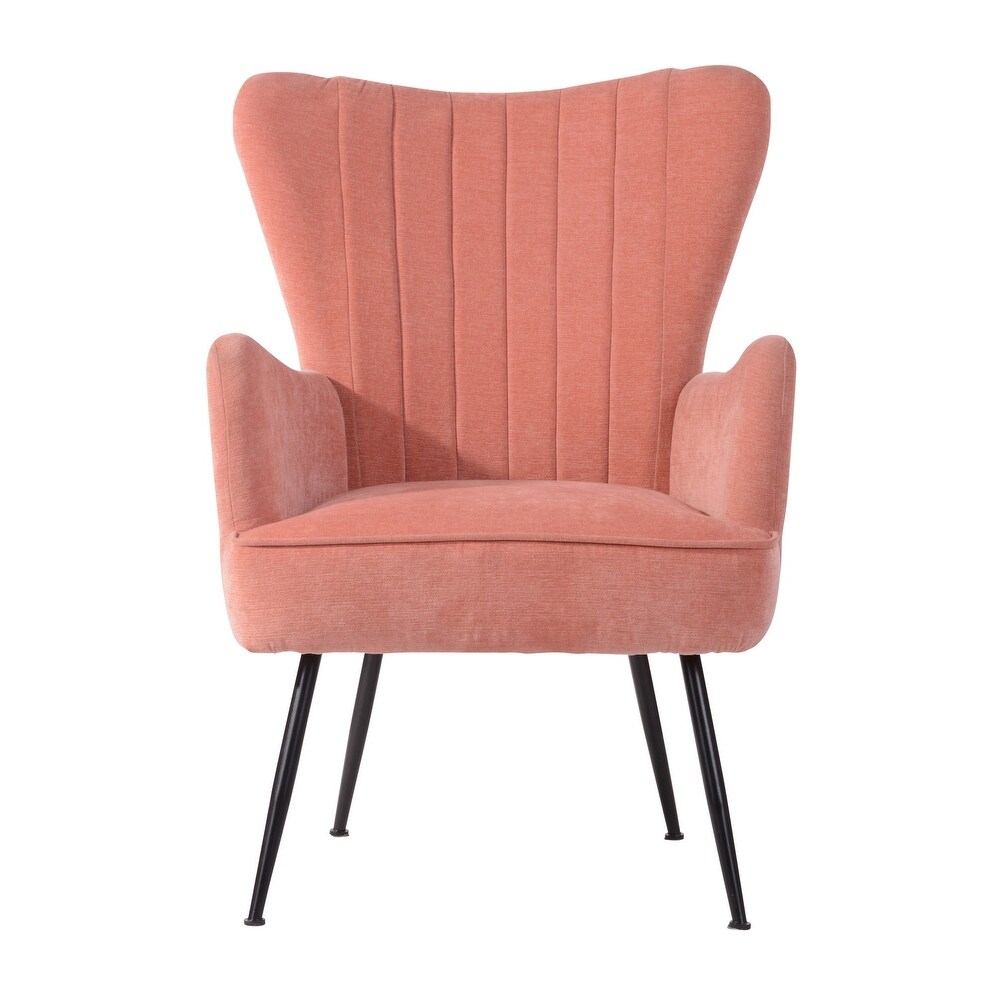 Homy Casa Mid century Upholstered Wingback Chair