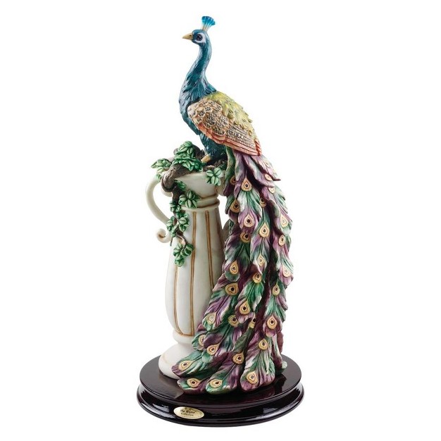 Design Toscano The Peacock x27 s Sanctuary Sculpture