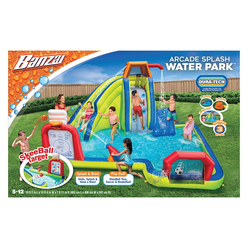 Banzai Inflatable Arcade Splash Water Park