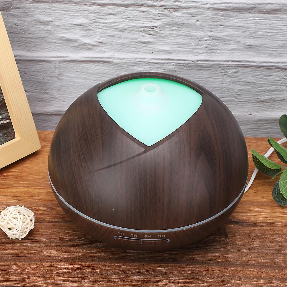 400ml Wood Air Humidifier Led Aroma Essential Oil Diffuser Ultrasonic Aromatherapy Atomizer110~240v Eu Plug