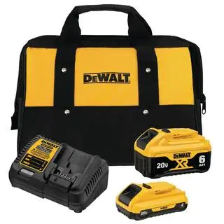 DEWALT 20V MAX XR Cordless Brushless 5 in. Random Orbital Sander (1) 20V 6.0Ah and (1) 20V 4.0Ah Batteries and Charger DCW210BDCB246CK