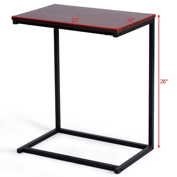 Gymax Laptop Holder End Stand Desk Table Home Office Furniture - 22''X14''X26''