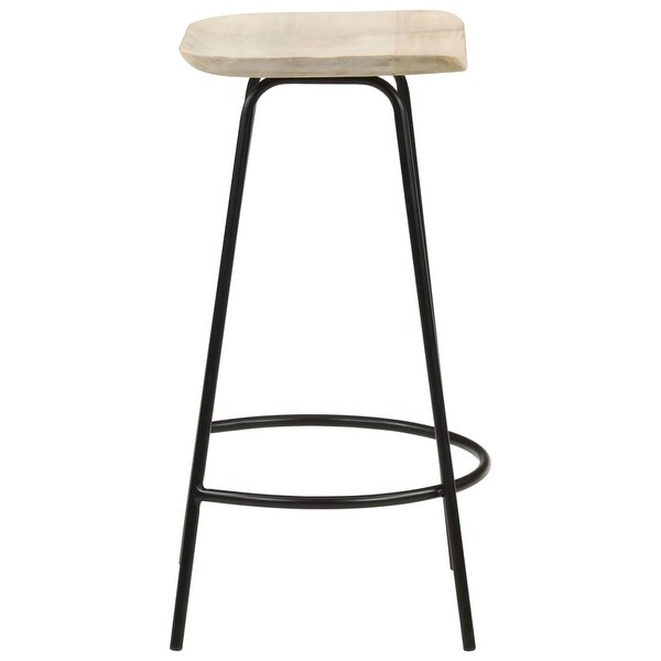 vidaXL Bar Stools 4 pcs Solid Mango Wood - 15