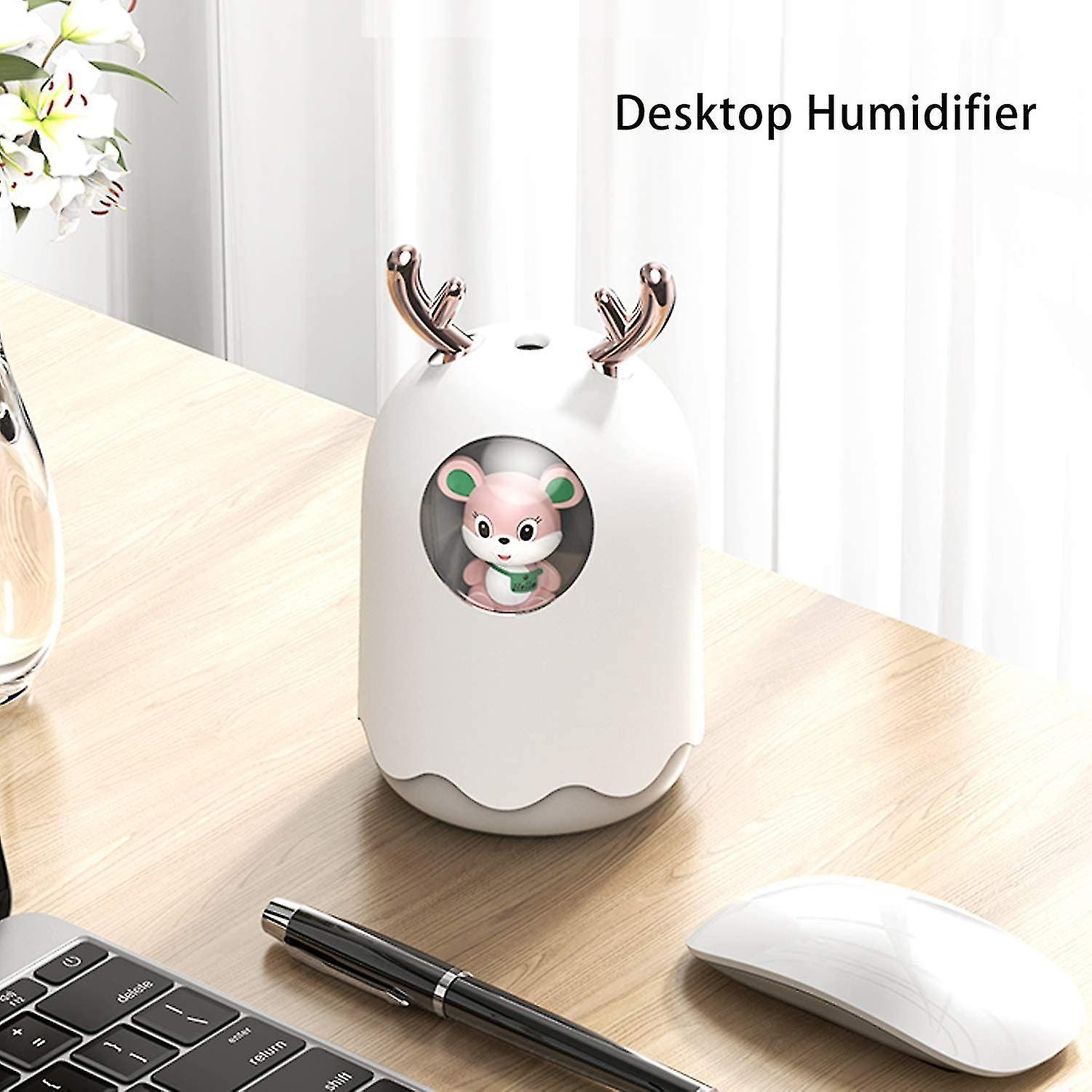 Humidifier Small Air Humidifiers Cool Mist Mini Humidifier Cute， 300ml Usb Personal Humidifer