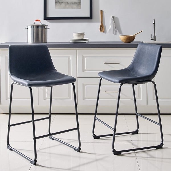 Designs Bar Stool， Black， Set of 2