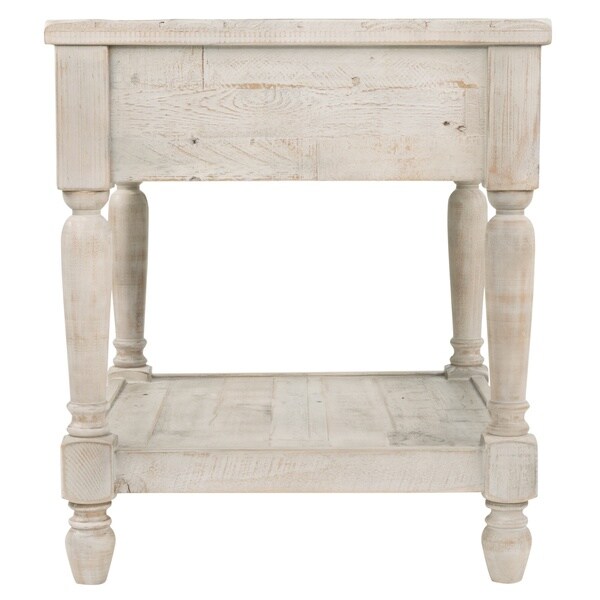 Signature Design by Ashley Hickory Homestead Casual Whitewash End Table